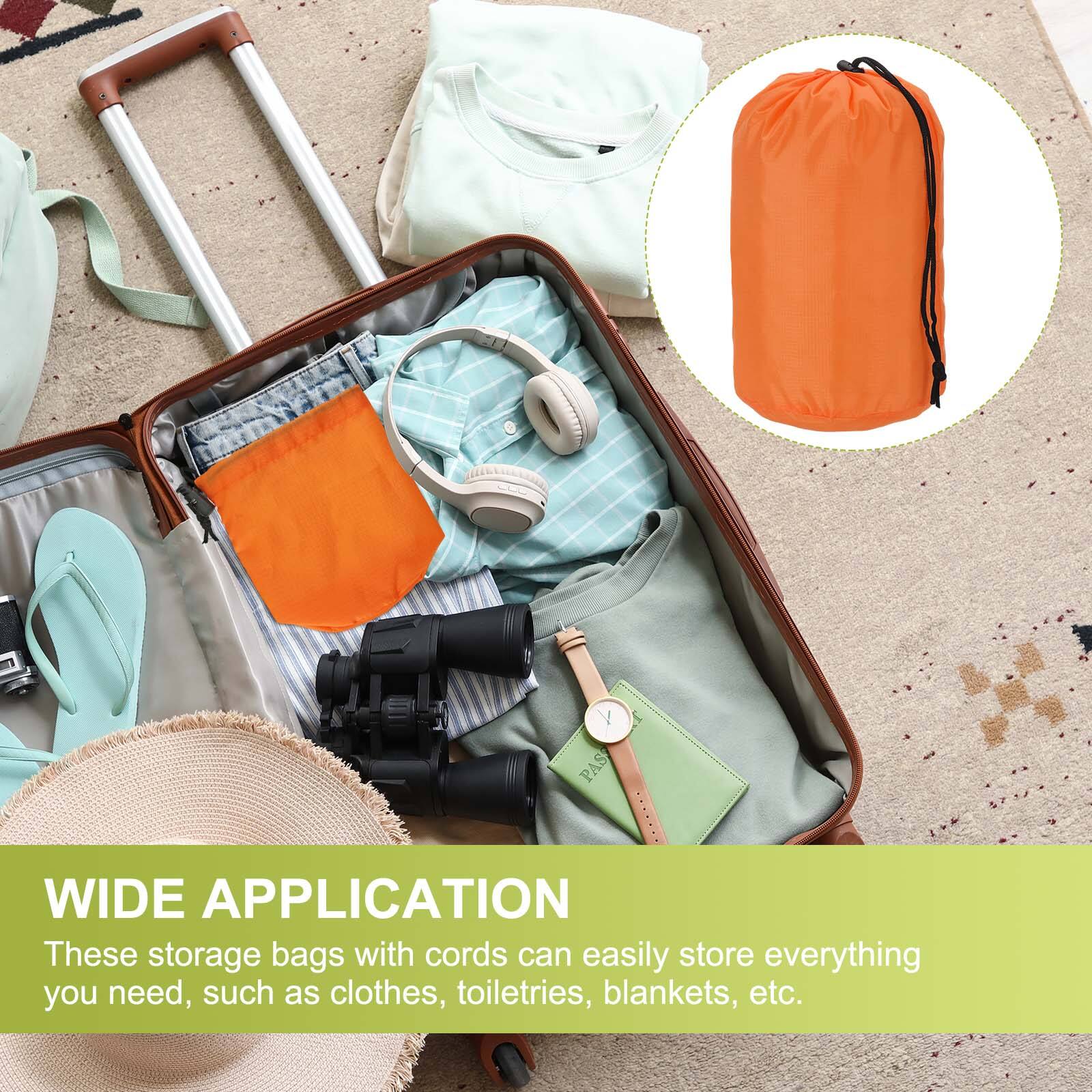 WIDE APPLICATION

These storage bags with cords can easily store everything you need, such as clothes, toiletries, blankets, etc.