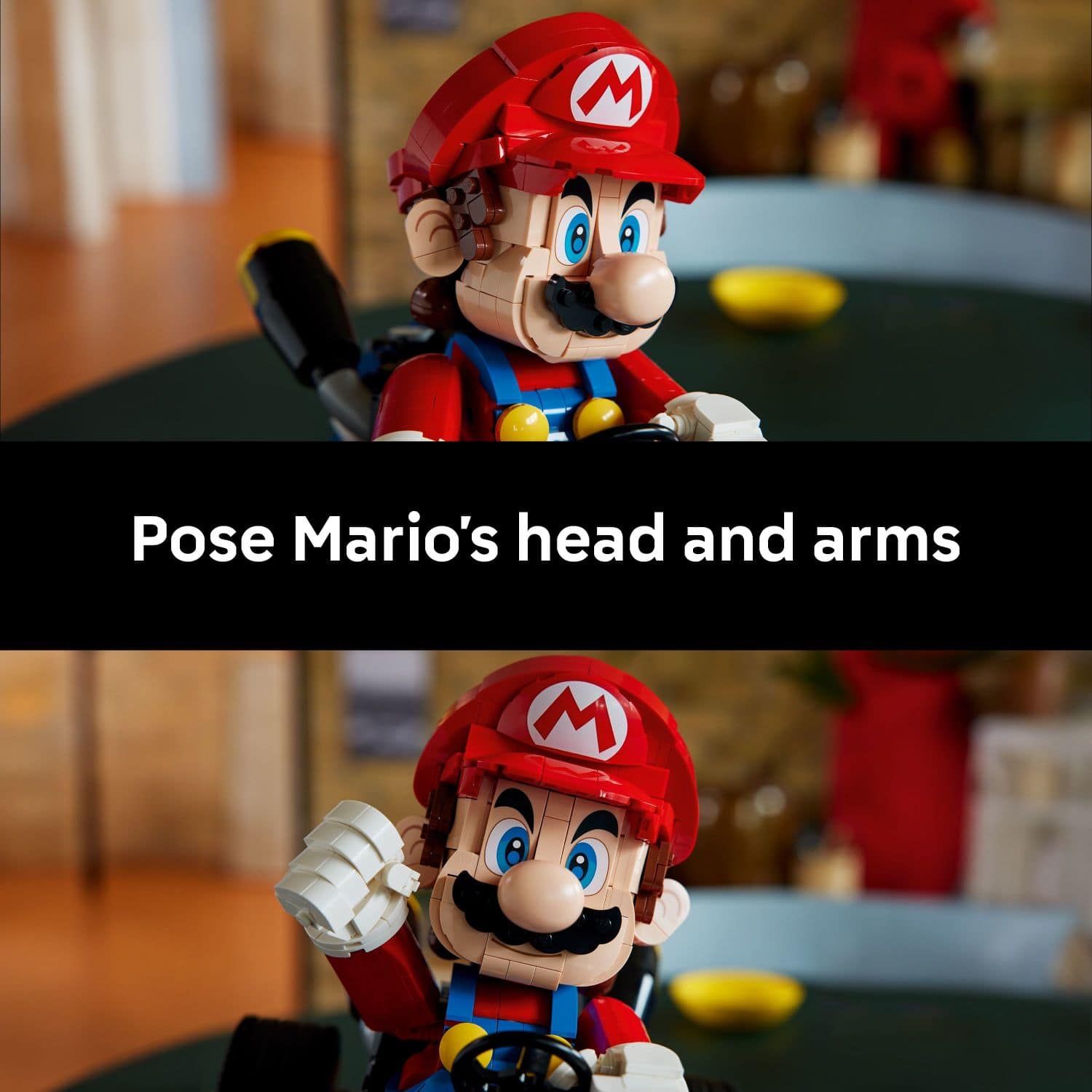 Pose Mario's head and arms.