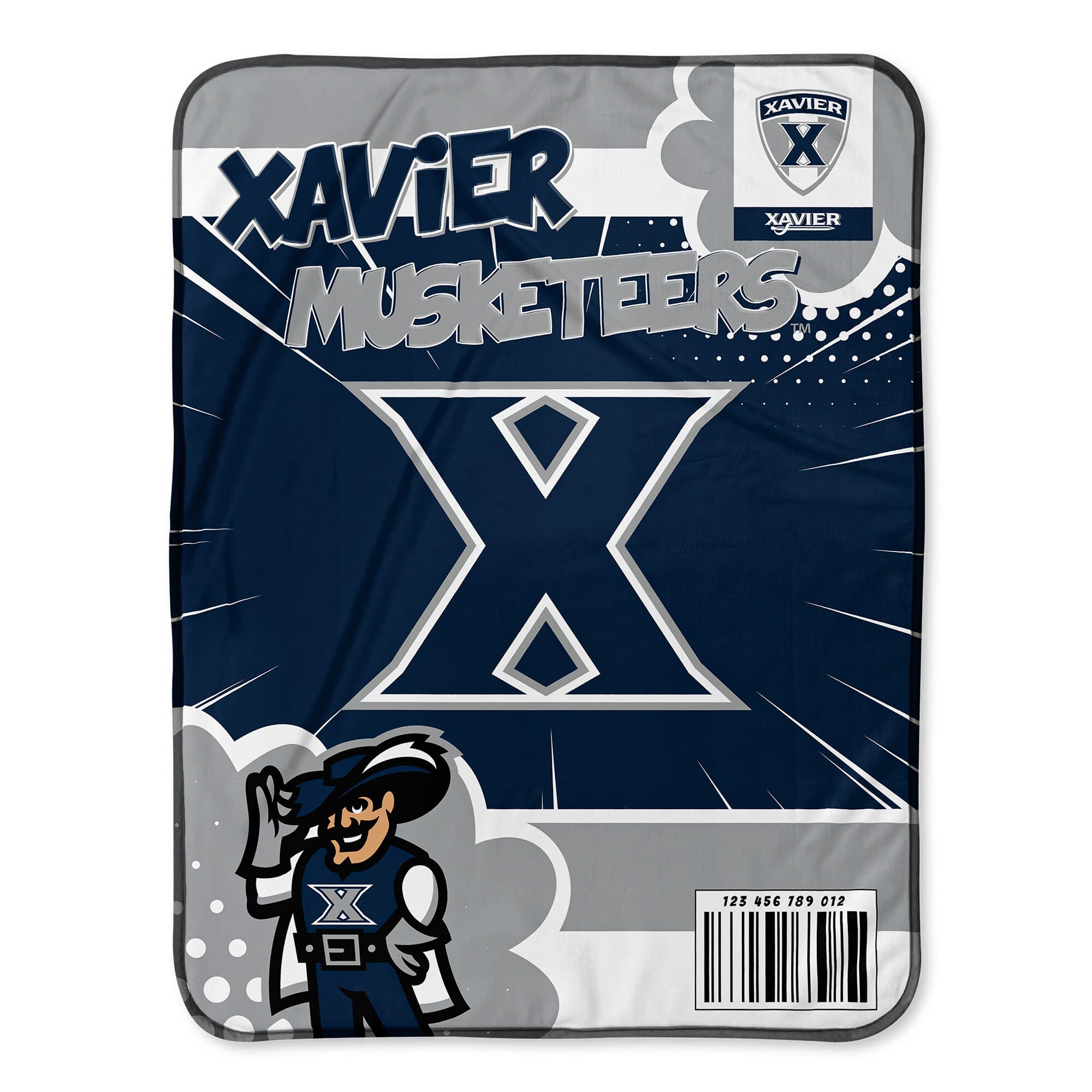 Chad & Jake - Xavier Musketeers 30" x 40" Comic Theme Baby Blanket - Multicolor