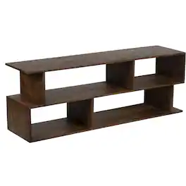 Porter Designs - Portola Solid Acacia Wood TV Stand - Brown