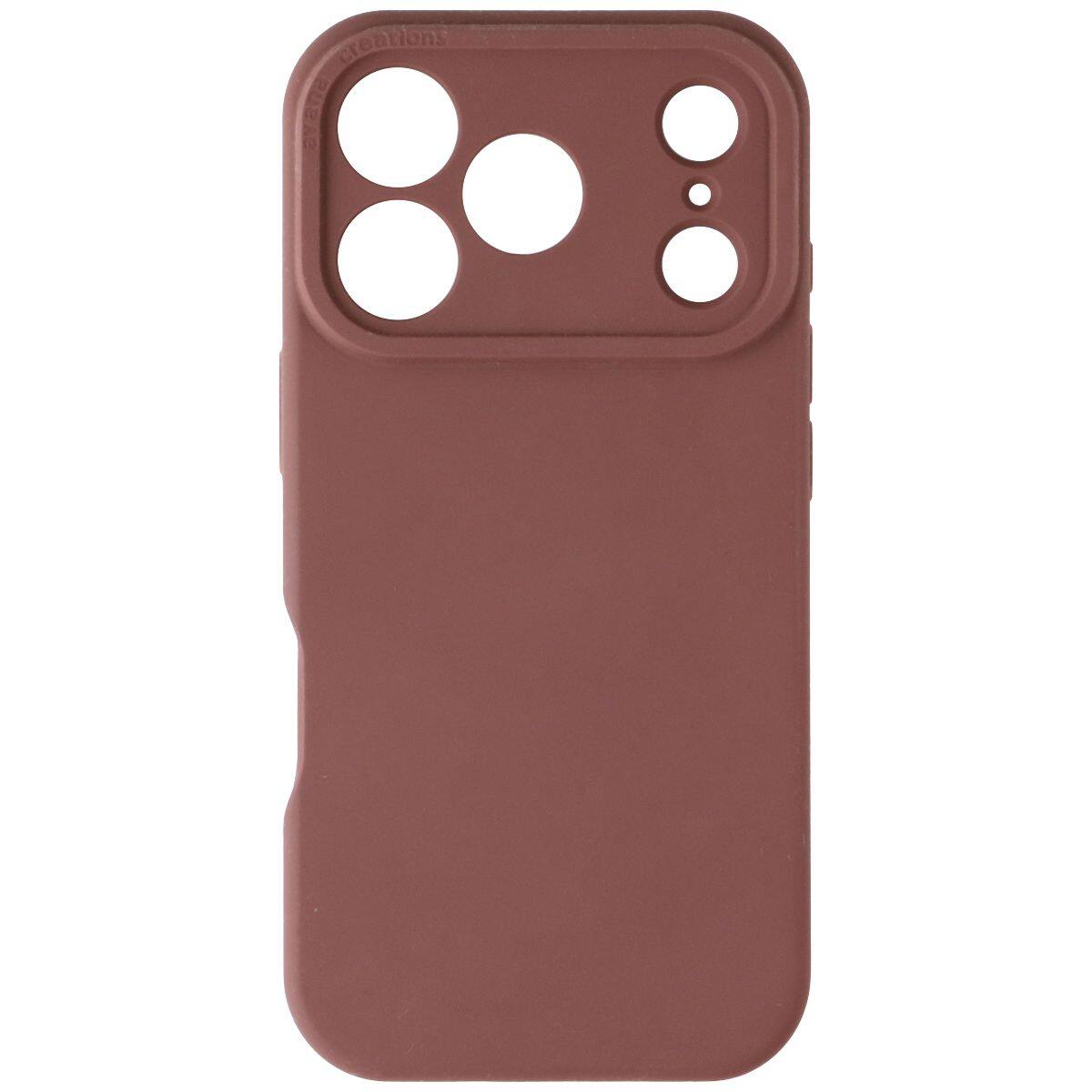 Back. Avana - velvet w/ MagSafe Case for Apple iPhone 18 Pro / 17 Pro - Light Brown.