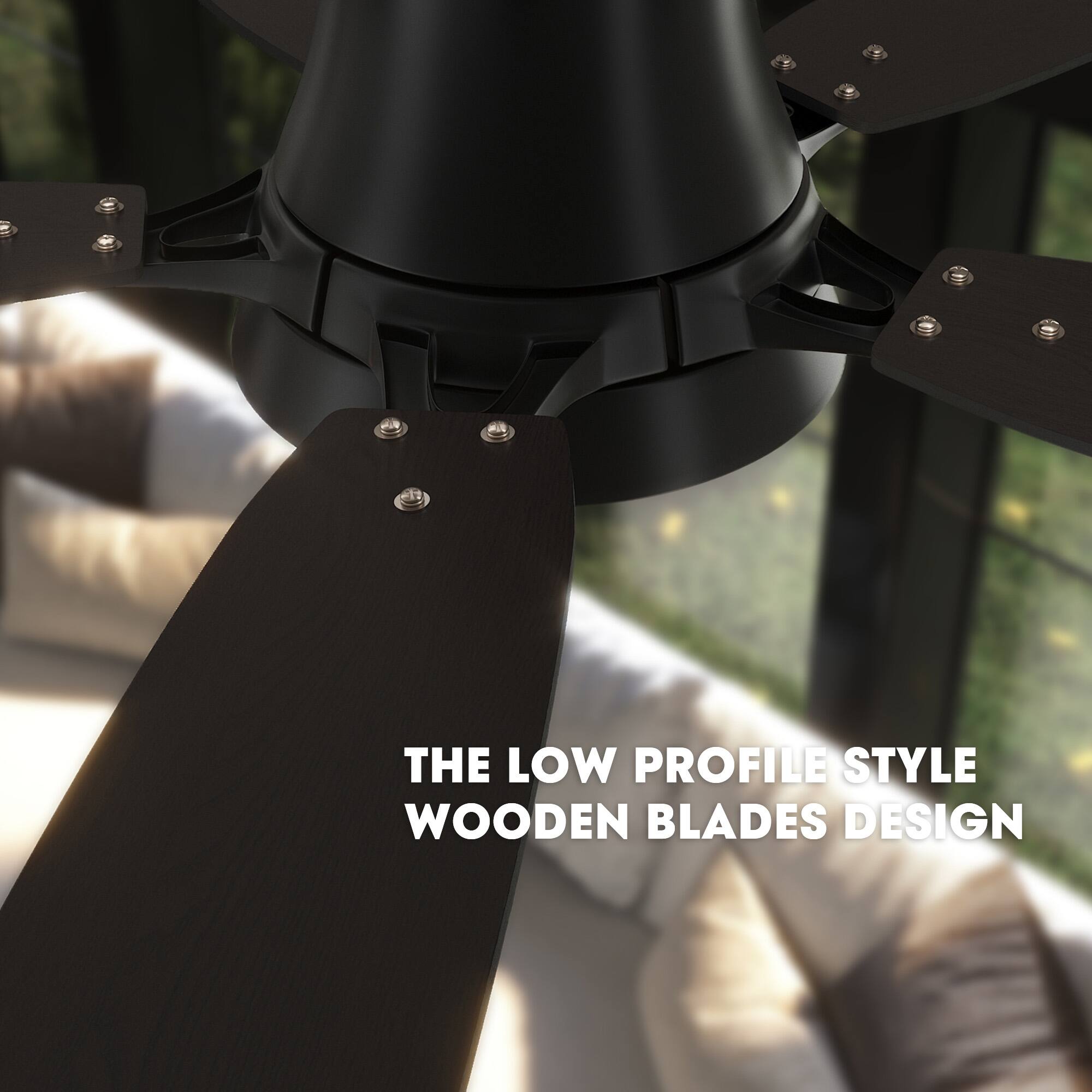 The Low Profile Style Wooden Blades Design