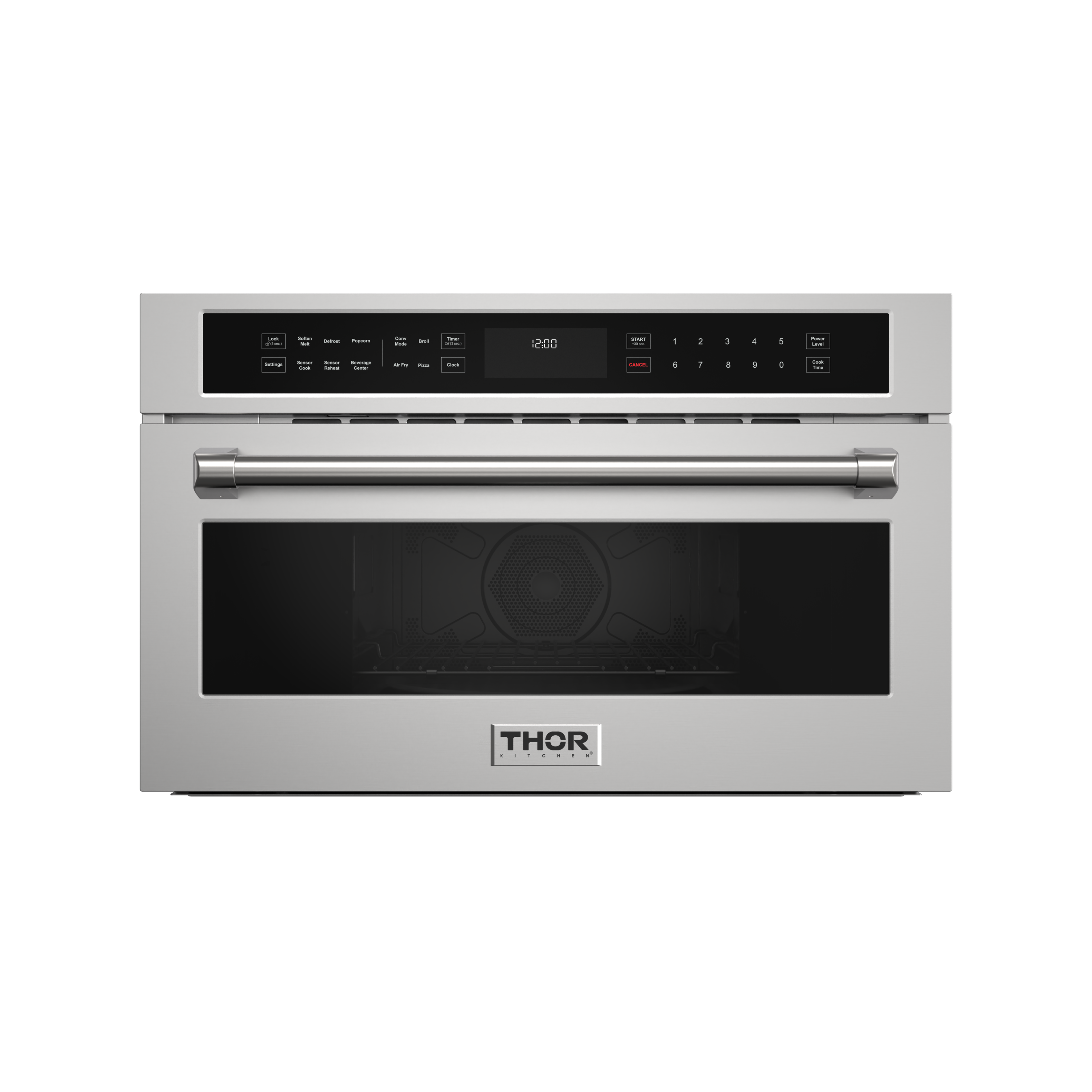 Thor Kitchen - 1.6 Cu. Ft. Built-In Microwave Oven with Air Fry With Sensor Cooking - Stainless Steel