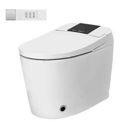 Boyel Living - Smart Toilet Ceramic Body UV Sterilization Heated Seat Multi Wash Auto Flush with Remote - White