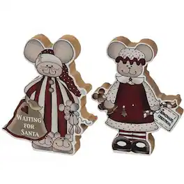BreeBe - Waiting For Santa Chunky Mouse 2 Asstd - Multicolor