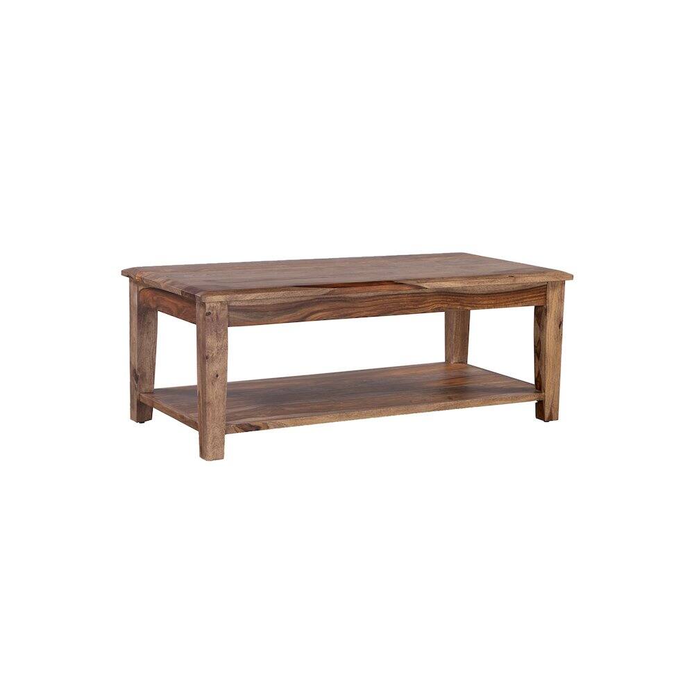Back. Porter Designs - Sonora Solid Sheesham Wood Coffee Table - Brown.