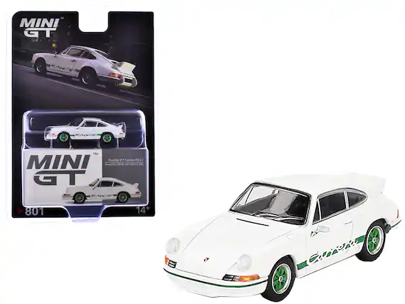 MINI GT
Porsche 911 Carrera
Grand Prix White with Green Livery
RS 2.7
14+
801