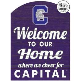 Jardine - Capital University Comets 16'' x 22'' Indoor/Outdoor Marquee Sign - Purple