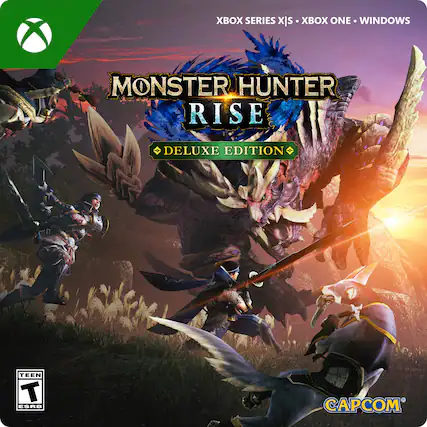 Xbox Series X|S Monster Hunter Rise Deluxe Edition Teen T ESRB Capcom - T (Teen 13+)