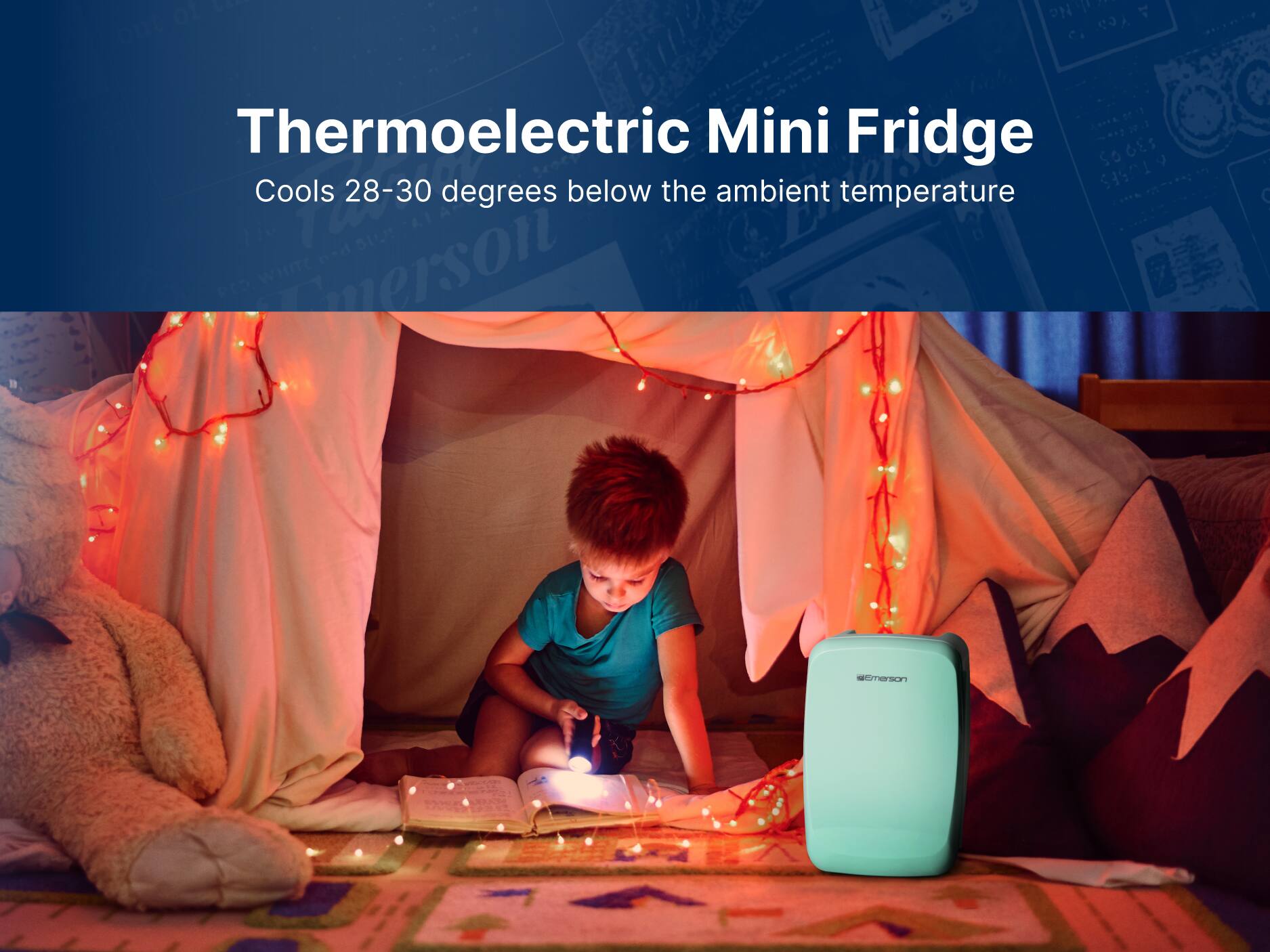 No 7 C. Yea Thermoelectric Mini Fridge SOGES S 9 Cools 28-30 below the ambient temperature A1 end Emerson.