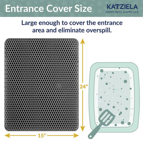 Entrance Cover Size

Large enough to cover the entrance area and eliminate overspill.

24" x 15"