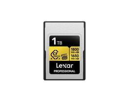 Lexar - Gold Series Professional 1TB CFexpress 4.0 Type-A Memory Card (LCAGOLD001T-RNENG)