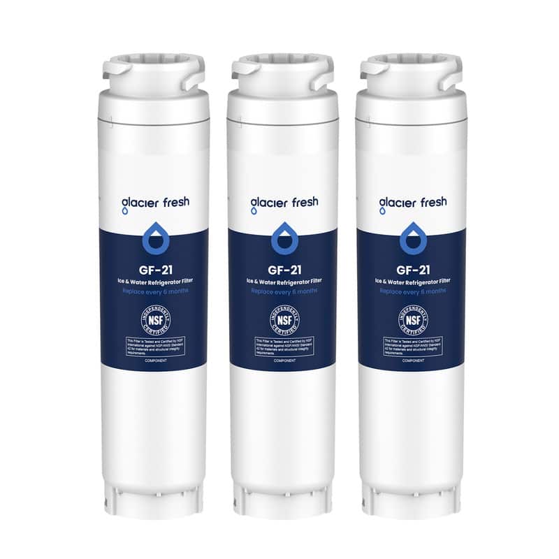 GLACIER FRESH - Refrigerator Water Filter Replacement for Bosch 00644845, compatible with 9000077104, 9000194412, 3 Pack