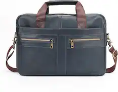 Front. SaharaCase - Briefcase fits up to 16" laptop - Graphite Blue.