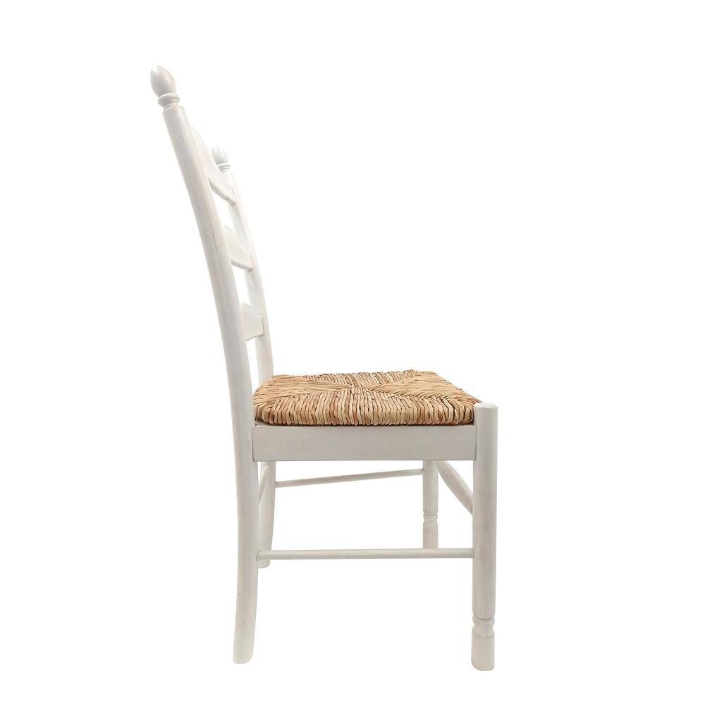 Alt View 2. Carolina Chair & Table - Vera Dining Chair - Whitewash - White.