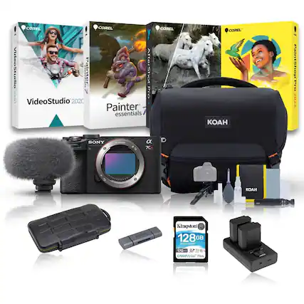 COREL VideoStudio 2020
COREL Painter Essentials 7
COREL PaintShop Pro 2022
SONY α7C
KOAH
Kingston 128GB SDHC/SDXC UHS-I
CANVAS Go! Plus - SVANVO
