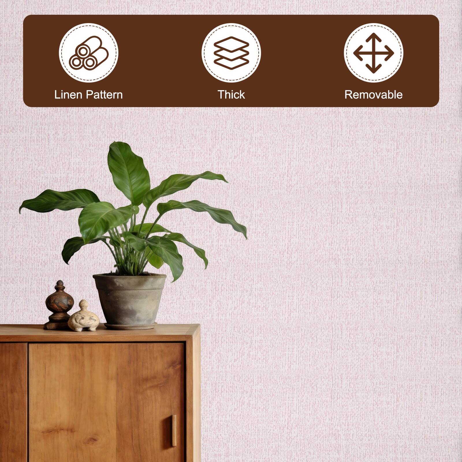 Linen Pattern Thick Removable