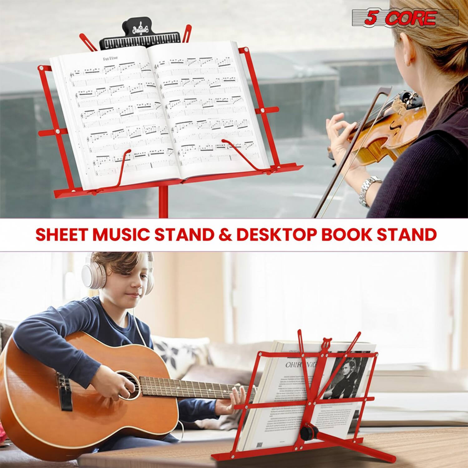 5 CORE

SHEET MUSIC STAND & DESKTOP BOOK STAND