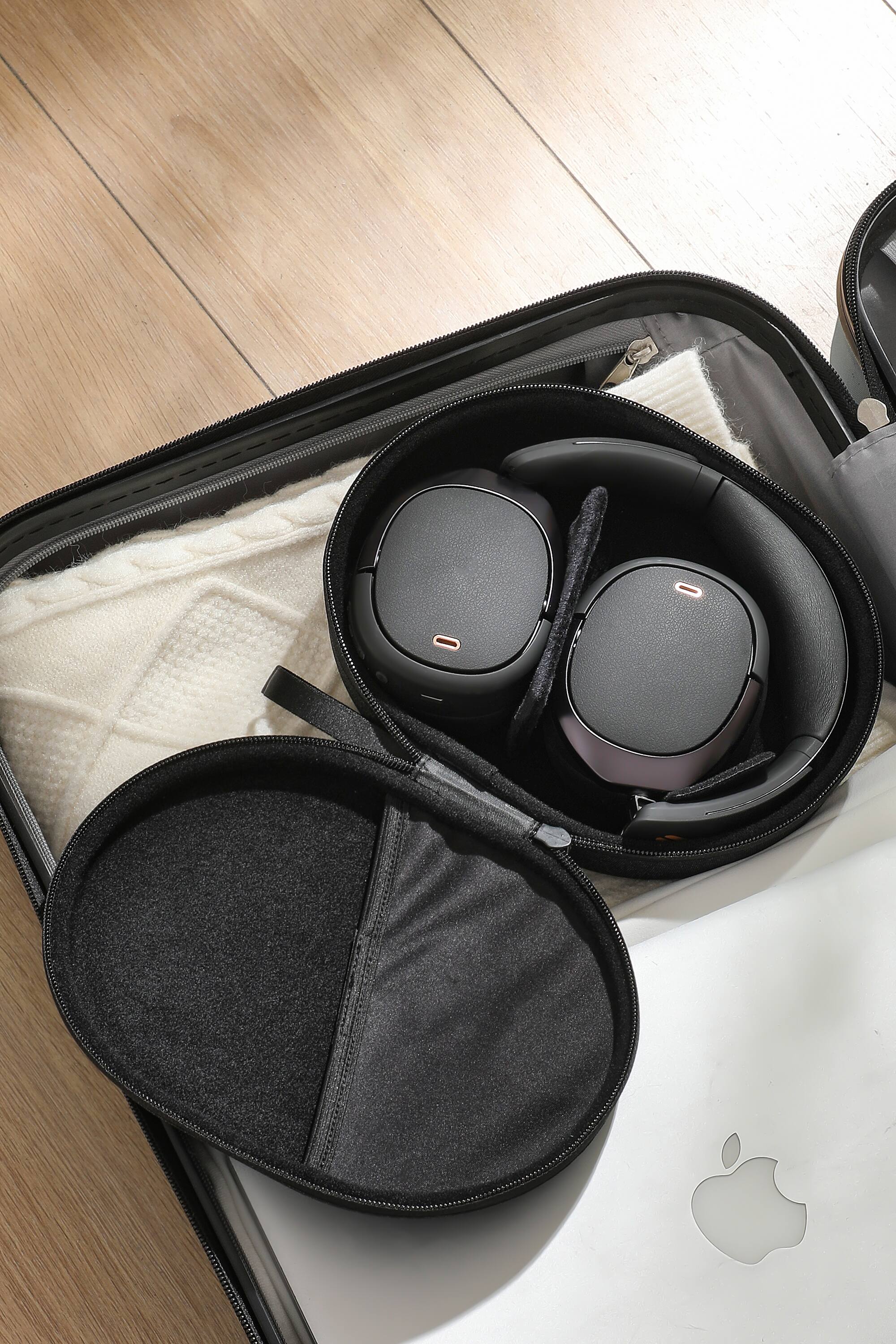 Alt View 6. Edifier - WH950NB Wireless Noise Cancelling Over-Ear Headphones - Black.