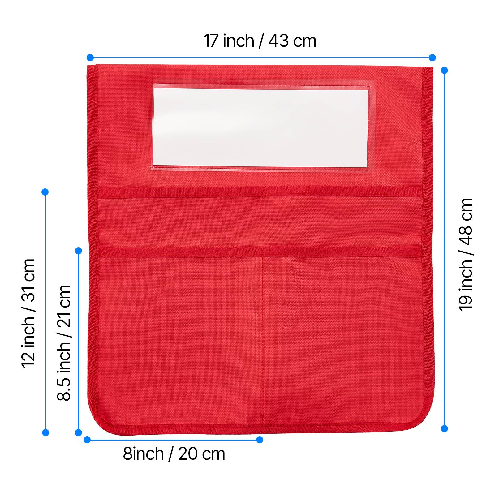 17 inch / 43 cm  
19 inch / 48 cm  
12 inch / 31 cm  
8.5 inch / 21 cm  
8 inch / 20 cm