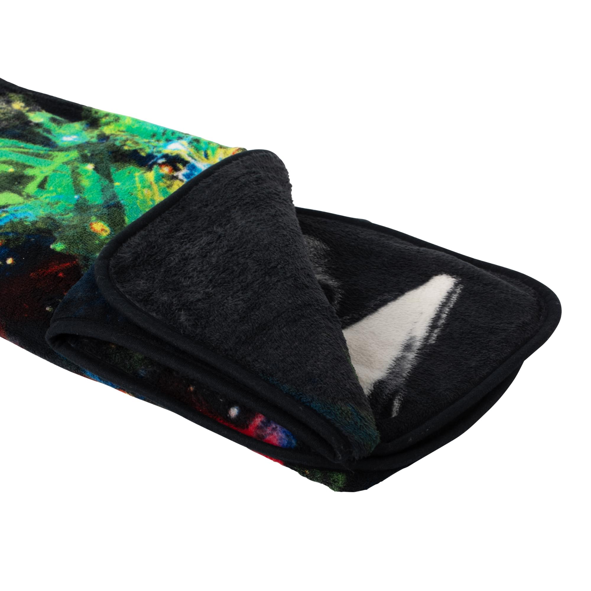 Alt View 1. Just Funky - Albert Einstein Smoke Galaxy Lightweight Fleece Throw Blanket | 45 x 60 Inches - Multi-Color.