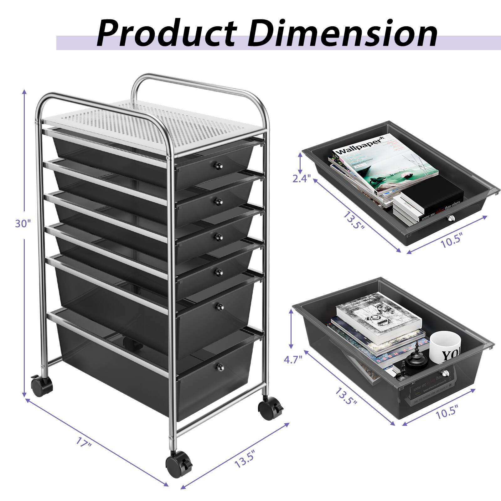 Product Dimension: 2.4" x 30" x 13.5"