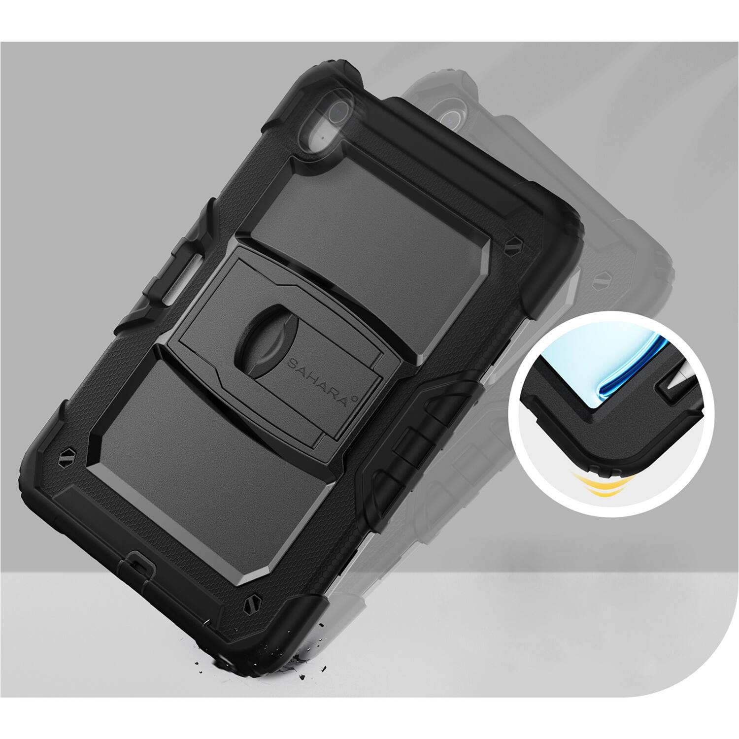 Alt View 16. SaharaCase - Raider Series Heavy-Duty Case for Apple iPad Air 11" M3/M2 and iPad Air 10.9'' (4th and 5th Gen) - Black.