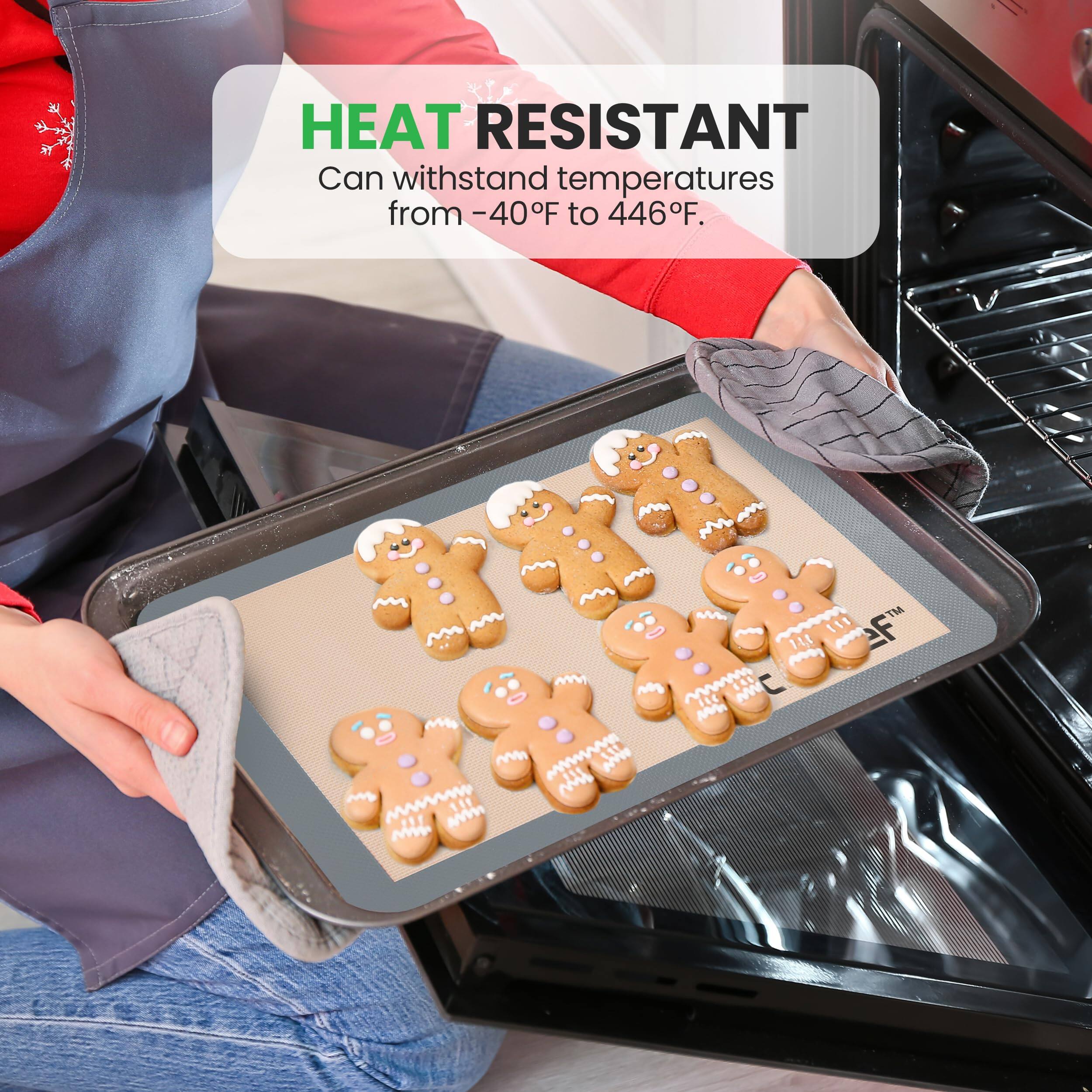 HEAT RESISTANT  
Can withstand temperatures from -40°F to 446°F.