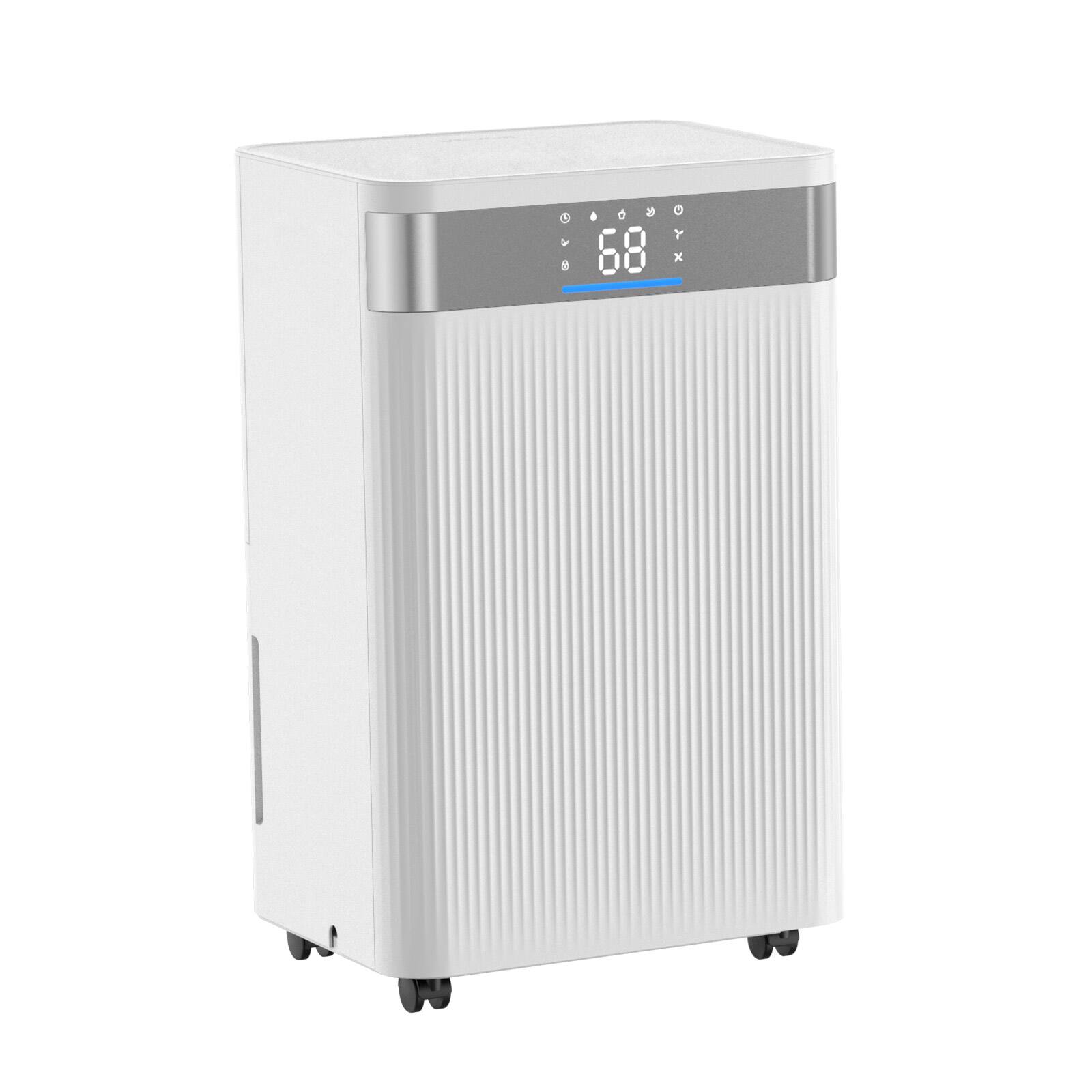 Alt View 5. VEVOR - 35 Pints Dehumidifier for Home & Basement, Drain Hose for Commercial & Industrial Use, Smart Humidity Control, Low Noise - White.