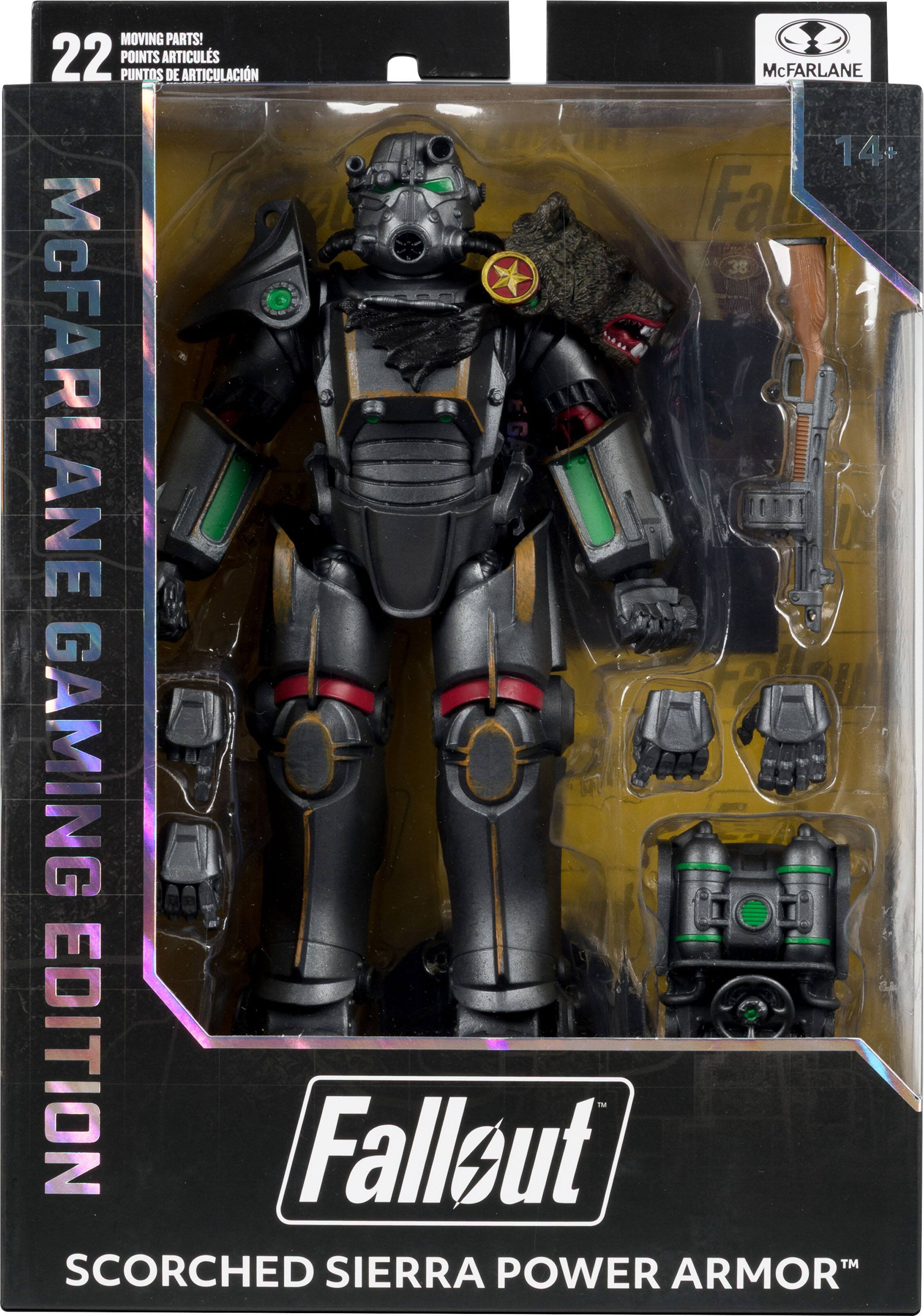 MOVING PARTS!  
22 POINTS ARTICULS  
PUNTOS DE ARTICULACIÓN  
McFARLANE GAMING EDITION  
Fallout™  
SCORCHED SIERRA POWER ARMOR™