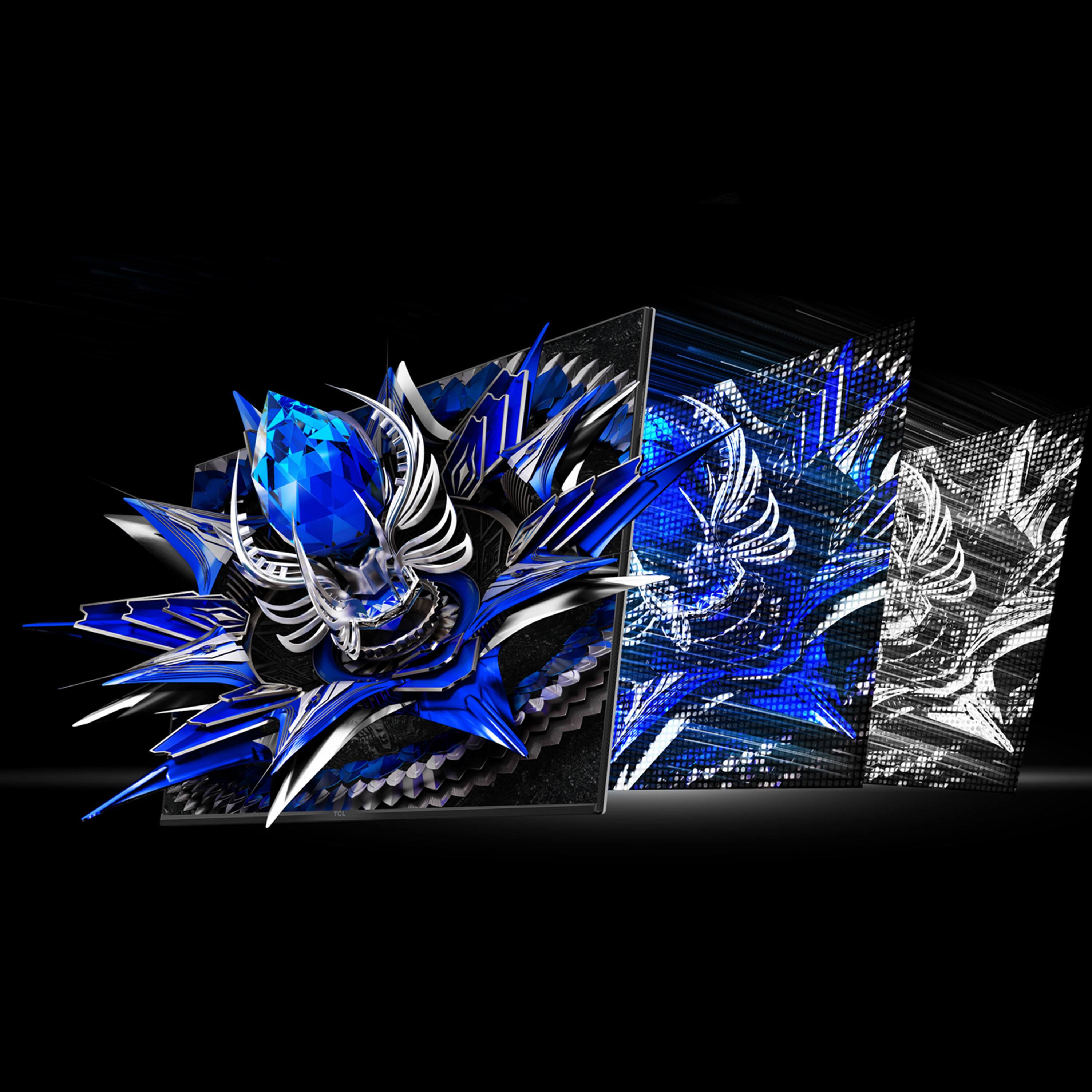 Alt View 2. TCL - 32" R84 Series 4K UHD HDR QD-Mini LED Gaming Monitor - Black and White.