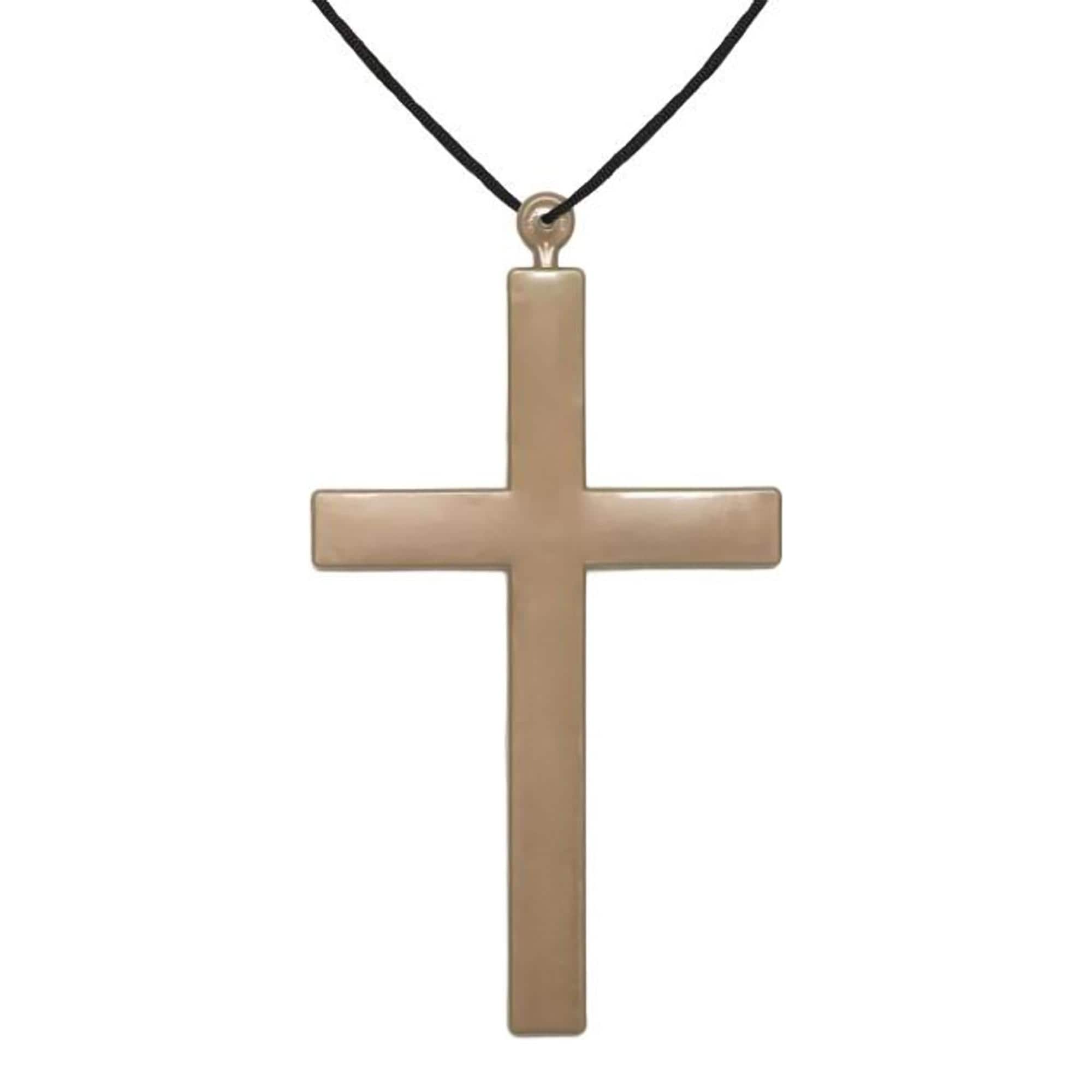 Underwraps - Monk Cross Necklace Adult Costume Accessory - Gold