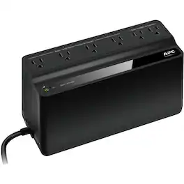 APC - by Schneider Electric Back-UPS 450VA UPS - Tower - 8 Hour Recharge - 2.60 Minute Stand-by - 120 V AC Input - 120 V - Black