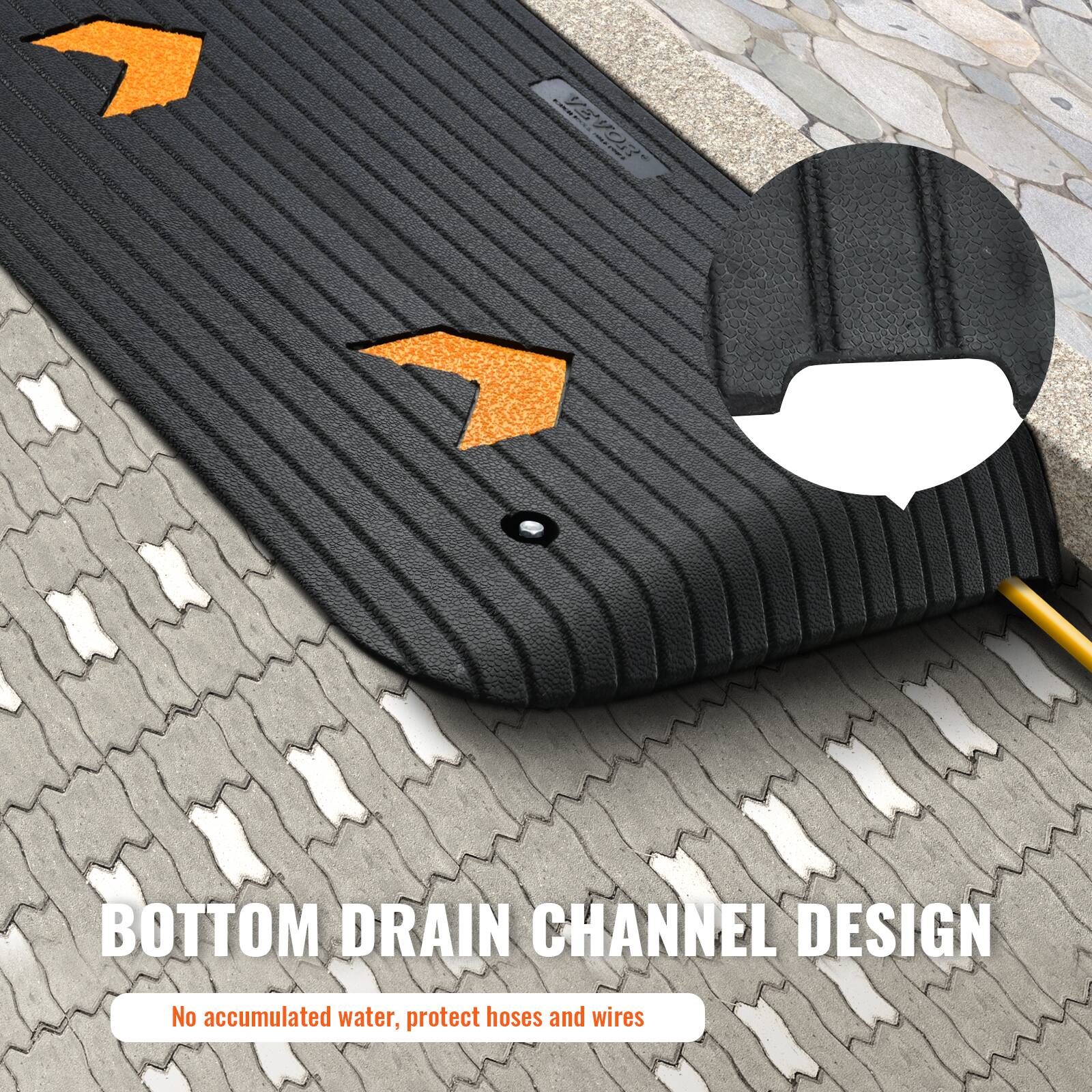 VS y9R BOTTOM DRAIN CHANNEL DESIGN  
No accumulated water, protect hoses and wires