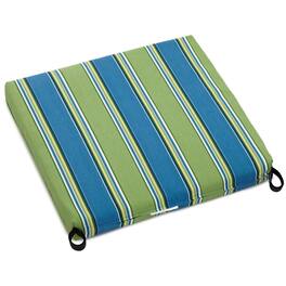 Blazing Needles - 20-inch by 19-inch Spun Polyester Chair Cushion - Haliwell Caribbean