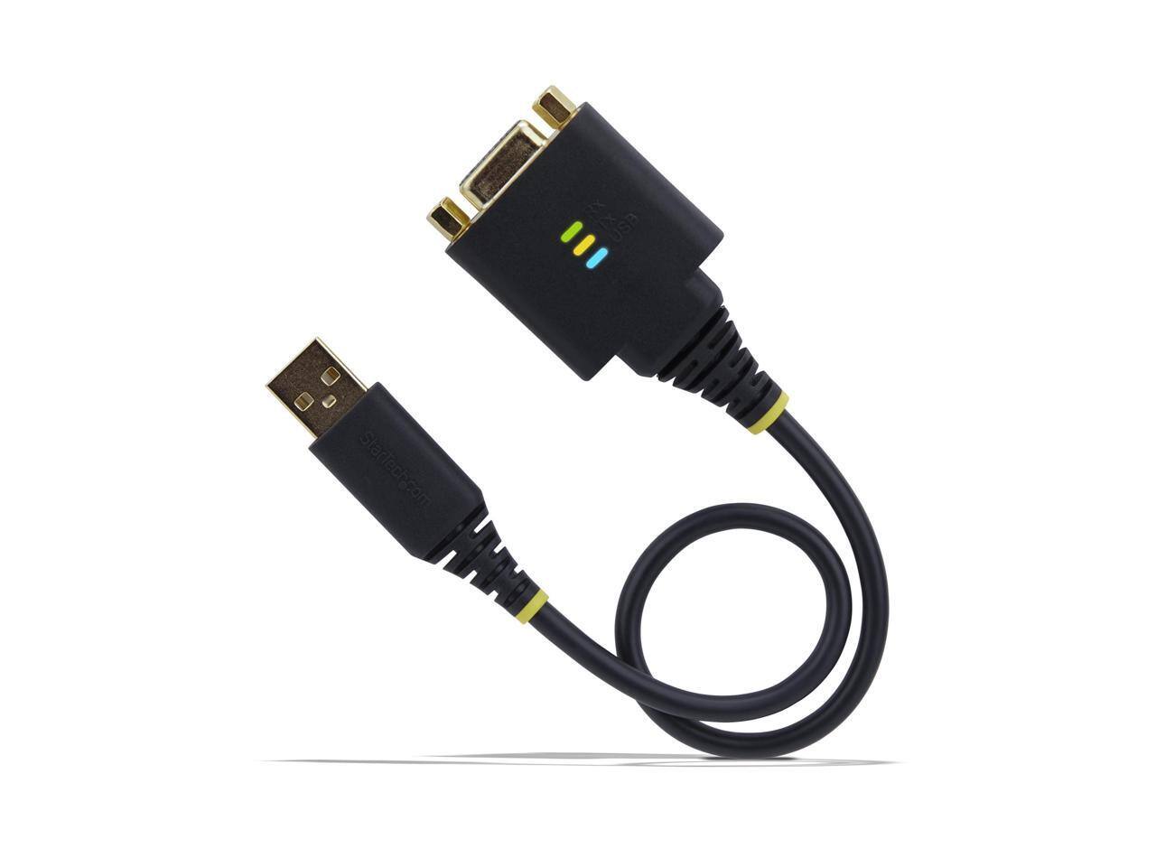 Alt View 5. StarTech.com - StarTech 1ft (30cm) USB to Null Modem Serial Adapter Cable 1P1FFCN-USB-SERIAL.