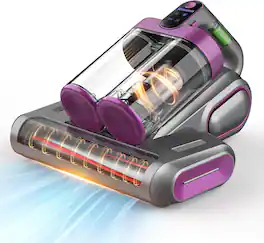 Cluzine - Cordless Mattress Vacuum Cleaner, 0.52L Dual Dust Cup, Rechargeable for Bedding & Sofa
