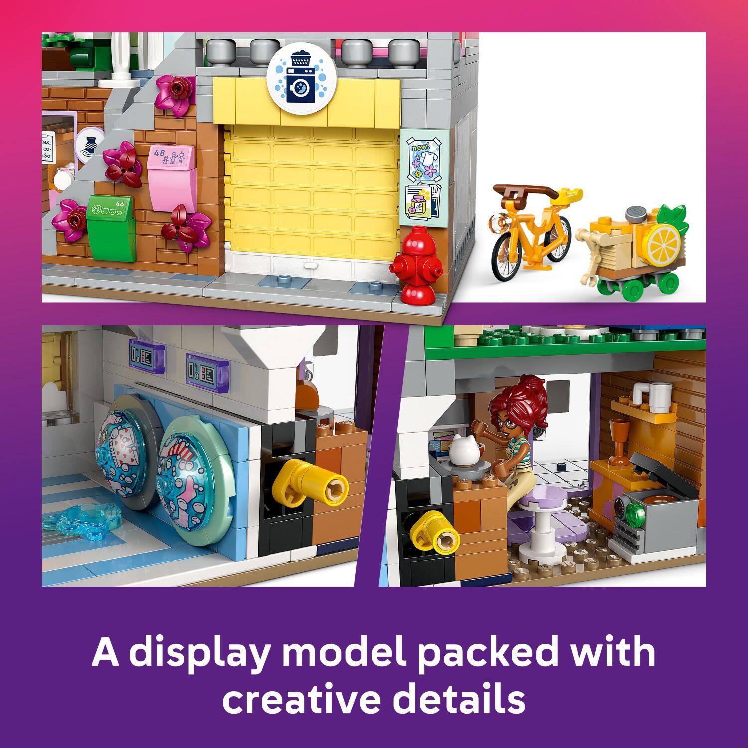 A display model packed with creative details.