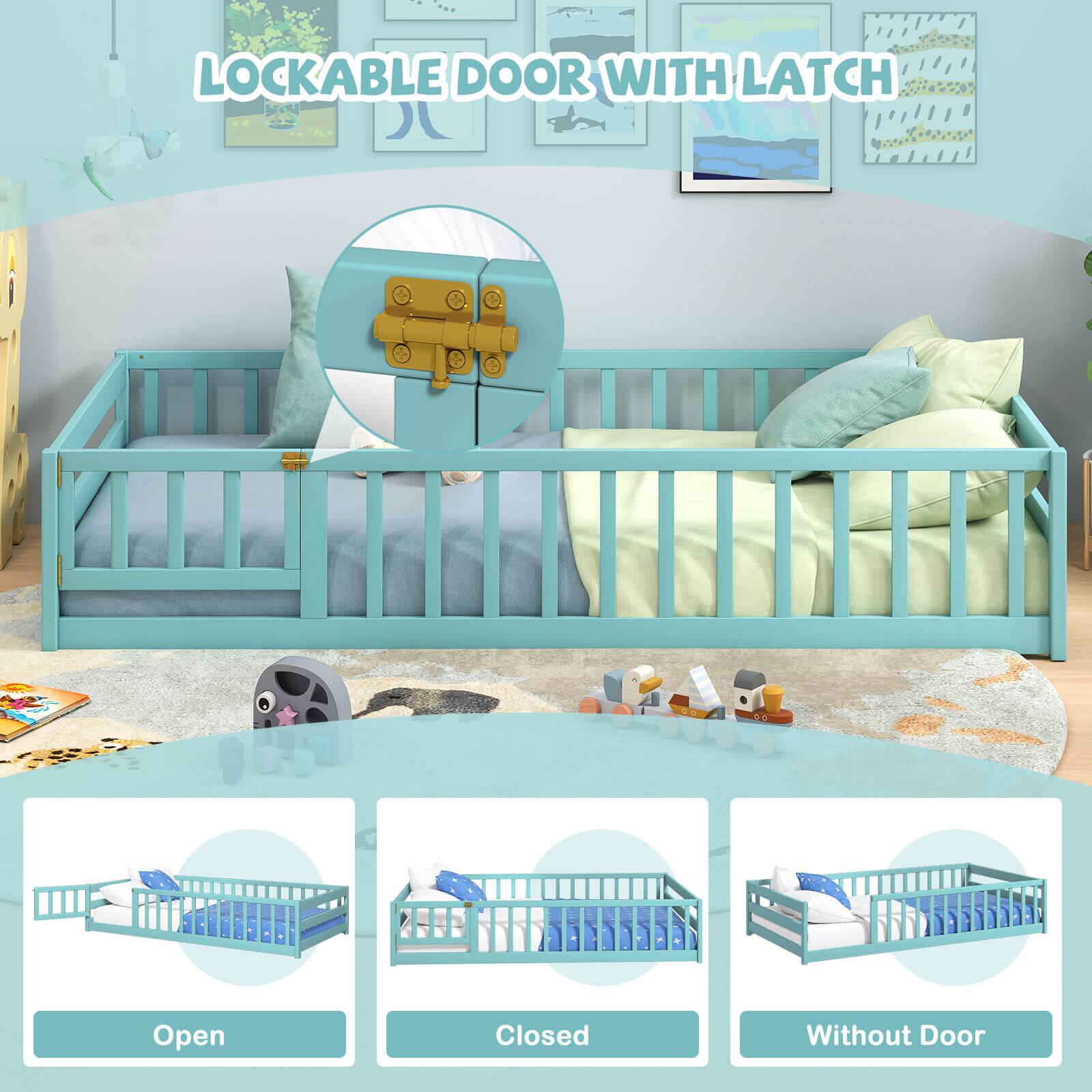 LOCKABLE DOOR WITH LATCH

Open  
Closed  
Without Door