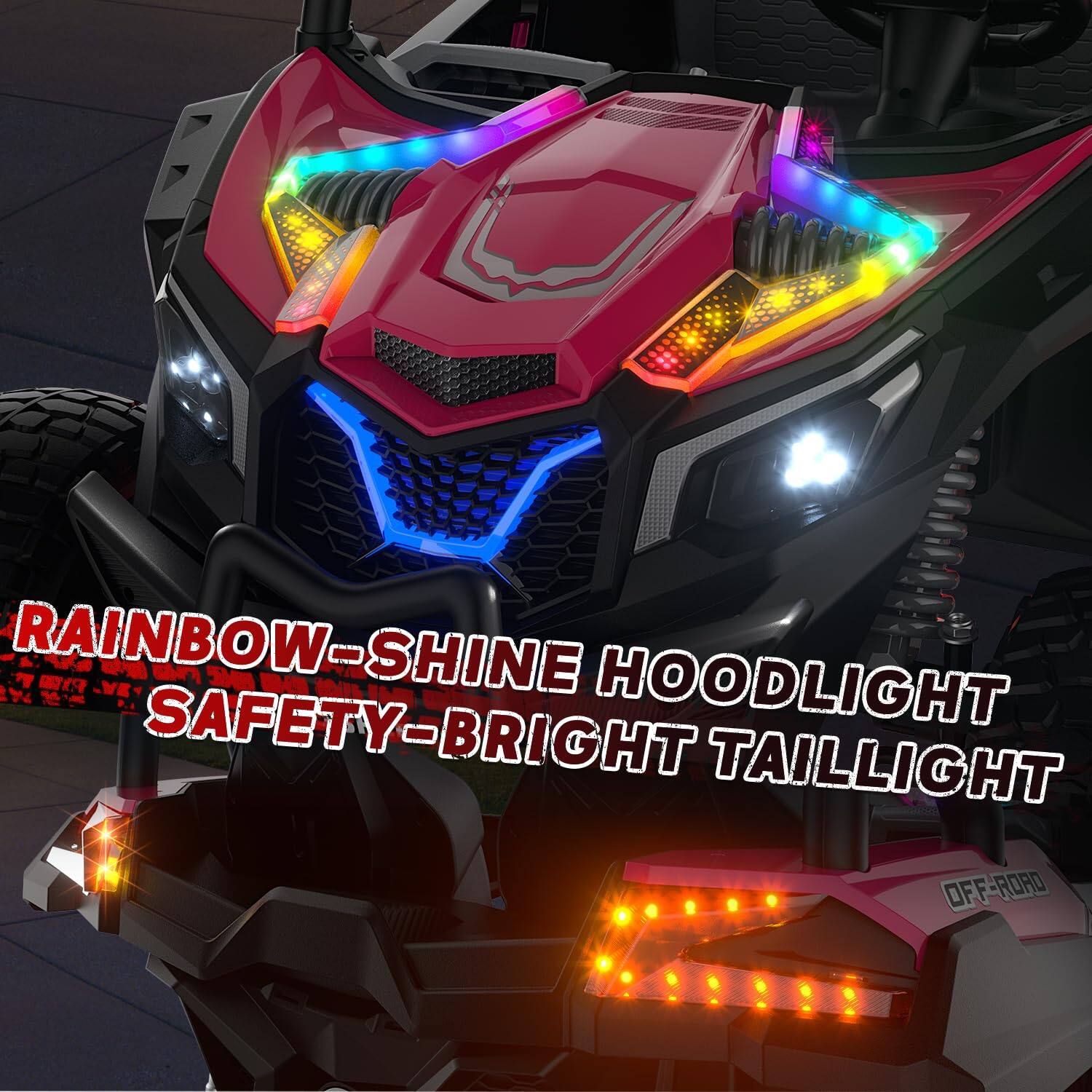 RAINBOW-SHINE HOODLIGHT SAFETY-BRIGHT TAILLIGHT OFF-ROAD