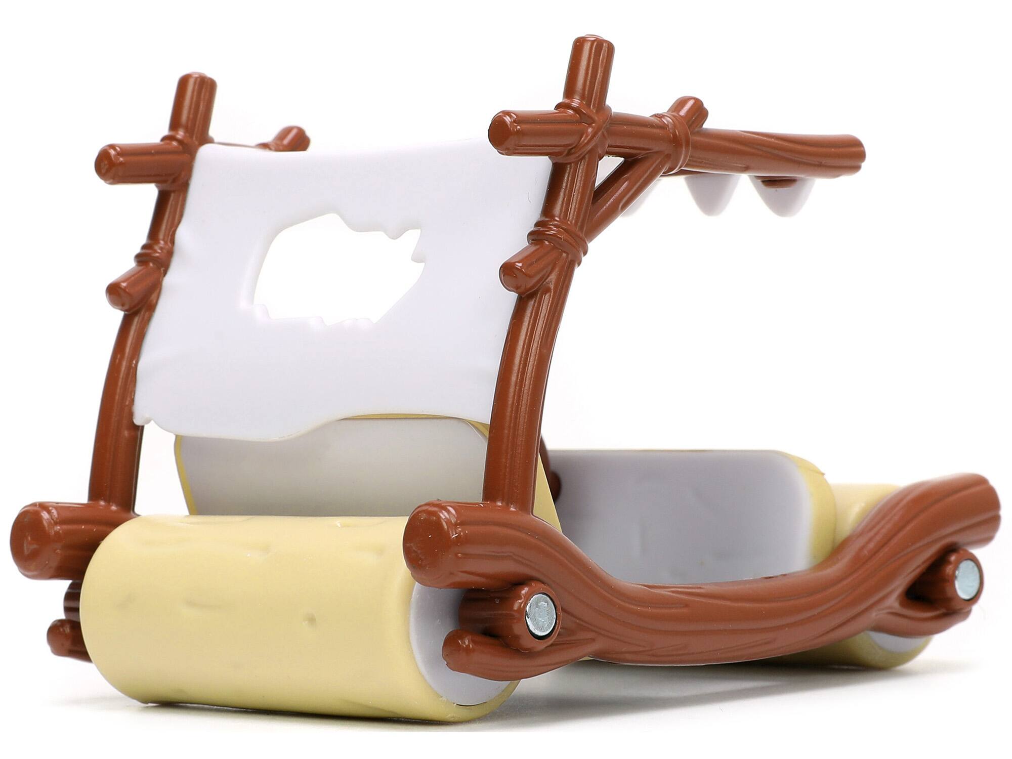 Alt View 4. Jada Toys - Jada Toys - 1:32 Flintstones Flintmobile with Fred Nano Figure   - COLLECTIBLES - Multicolor.