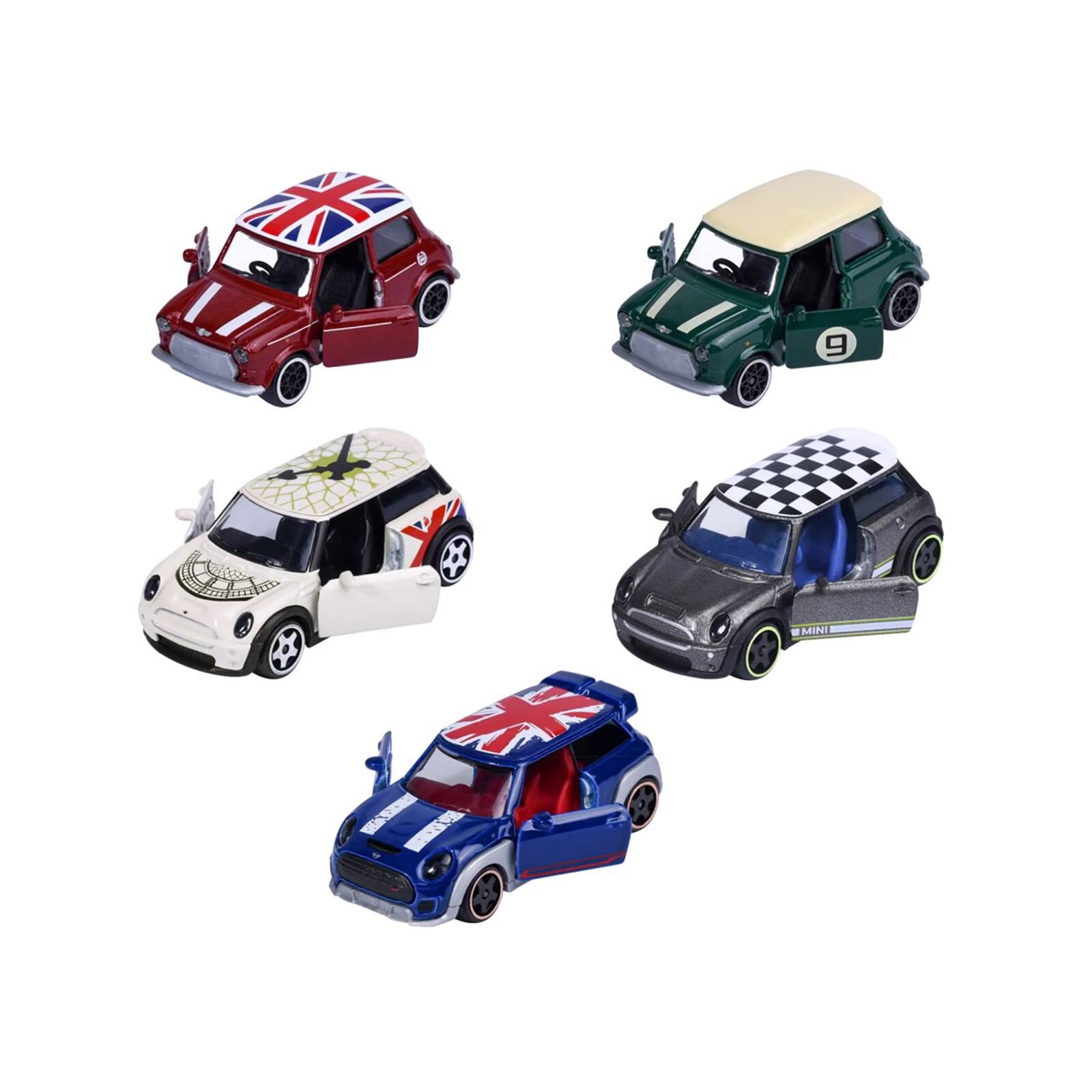 Alt View 1. Majorette - "Mini Icons" 5 Piece Set 1/64 Diecast Model Cars by Majorette.
