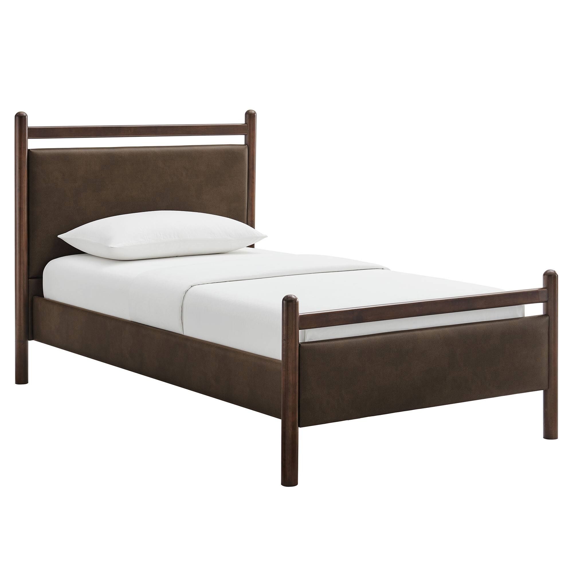 Alt View 2. Modway - Ginny Platform Bed Frame by Modway - Wenge Mushroom.