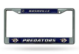 Rico Industries - Nashville Predators NHL Chrome License Plate Frame - Multi