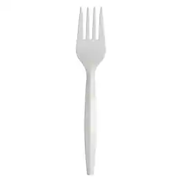 Dixie - Plastic Fork 6", Medium-Weight, 1000/Pack - White