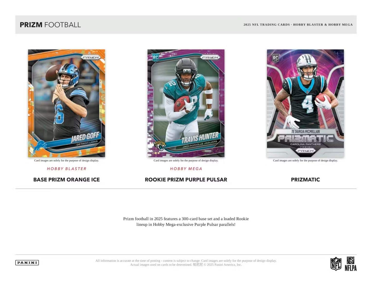 2025 Panini Prizm Football Hobby Mega Box (Purple Pulsar Prizm's