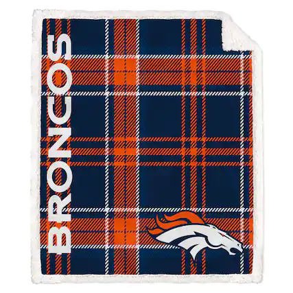 Front. Pegasus - 50" x 60" Playmaker Plaid Ultra Cozy Sherpa Throw - Multicolor.