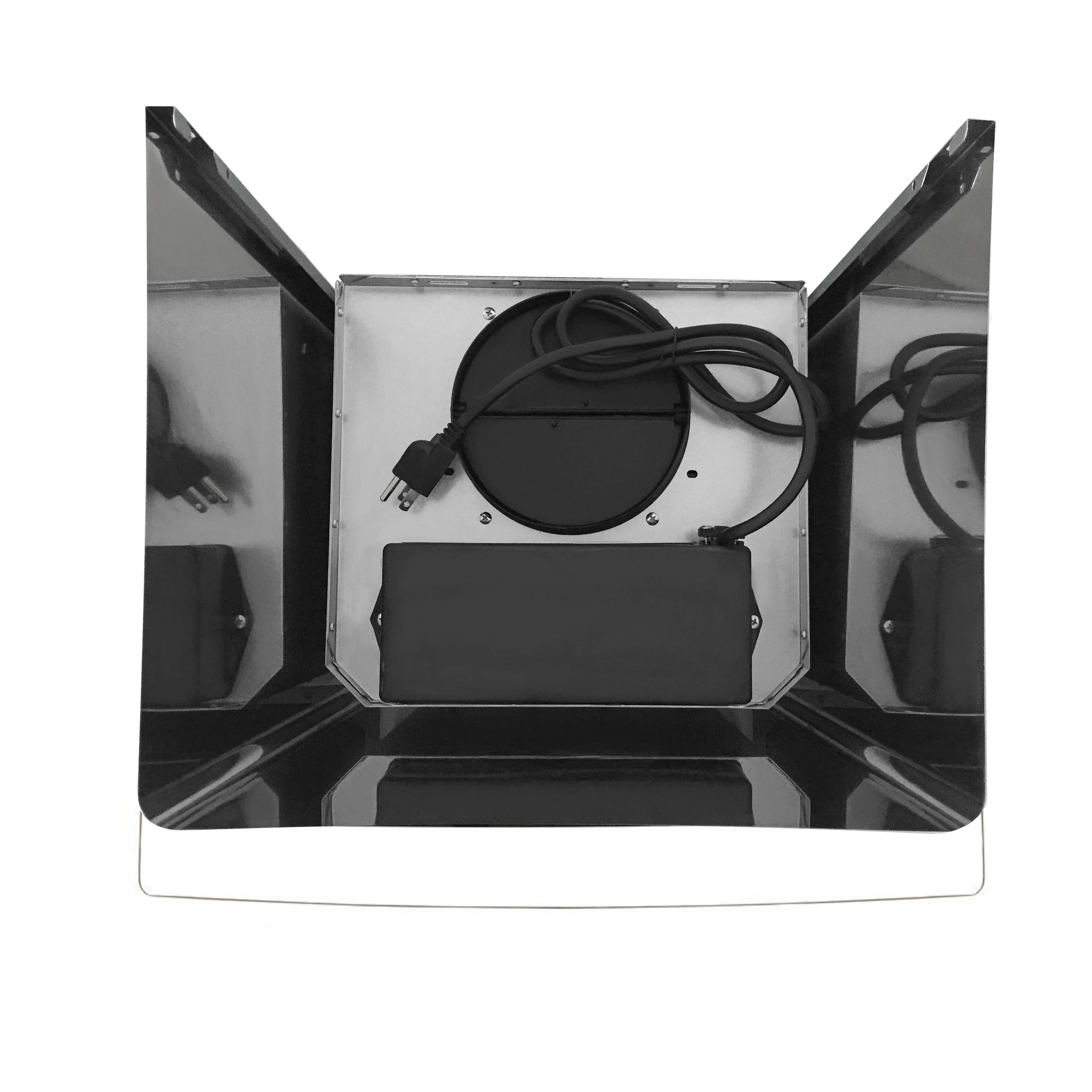 Alt View 6. COSMO - COS-668A750-DL 30 in. Vista Collection 380 CFM Ductless Wall Mount Range Hood, Button Controls, LED Lights - Stainless Steel.