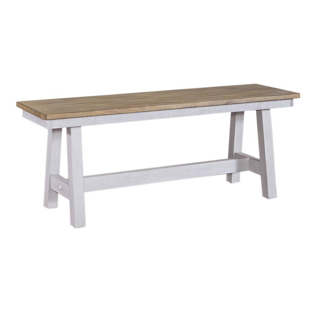 Alt View 1. Liberty Furniture Industries - Lindsey Farm Backless Bench (RTA) in Weathered White - White.