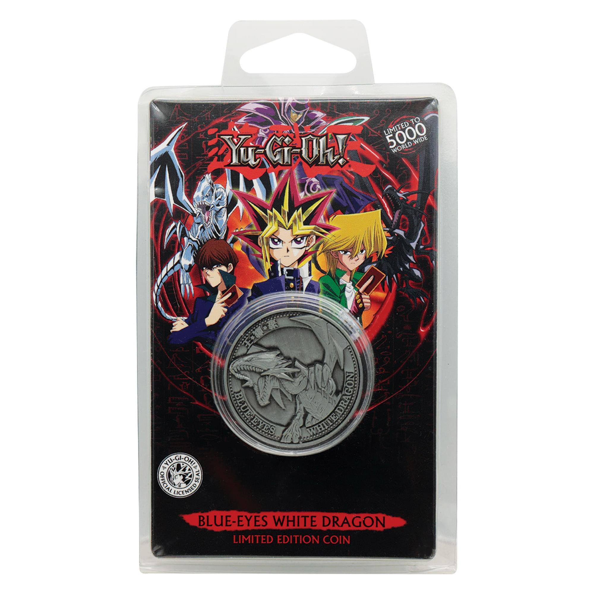 Yu-Gi-Oh!  
LIMITED TO 5000 WORLD WIDE  
BLUE-EYES WHITE DRAGON  
LIMITED EDITION COIN